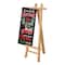 Glitzhome&#xAE; 32&#x22; Double-Sided Wooden Easel Accent with Changeable Board